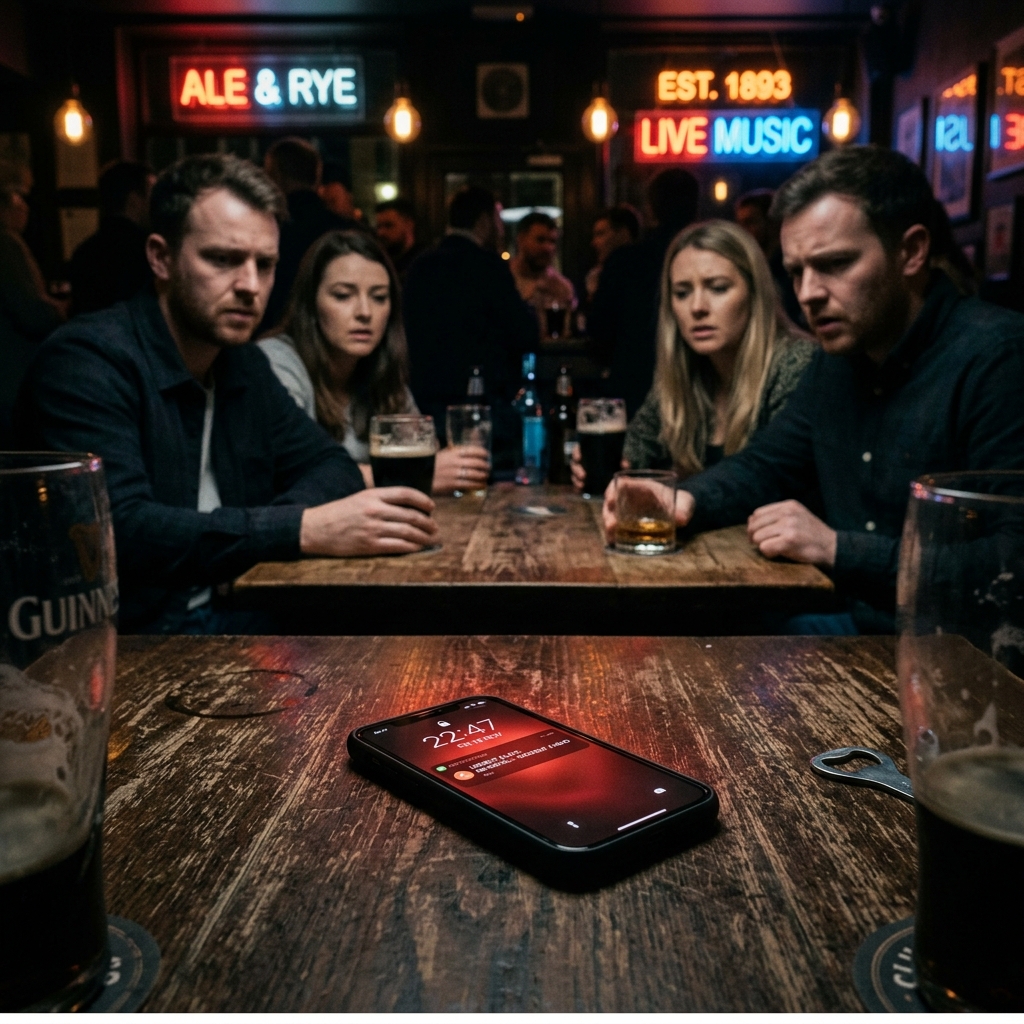 Mesa de bar oscura